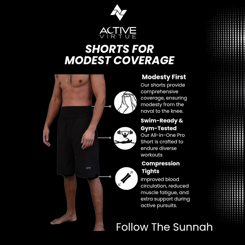 All-in-One Pro Swimming and Gym Sunnah shorts