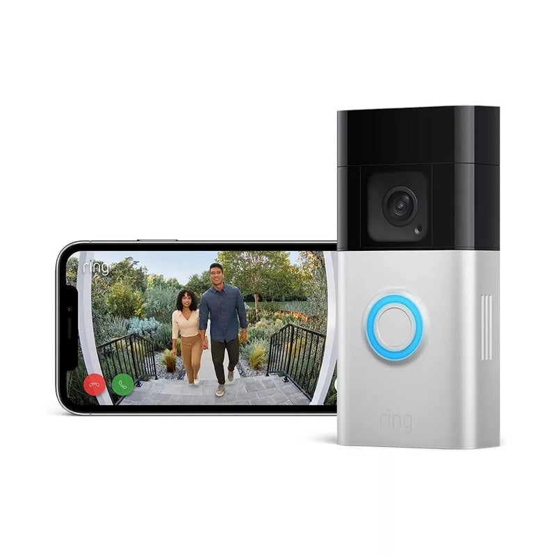 Ring Video Plus Wireless Doorbell Camera 1536p Night Vision Head-To-Toe View