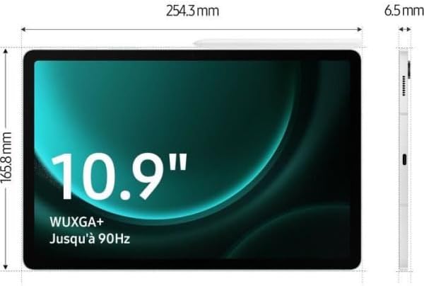 Samsung Galaxy Tab S9 FE Wi-Fi Silver 12,4" WQXGA Display/Octa-Cora / 6GB RAM / 128GB Speicher/Android 13.0