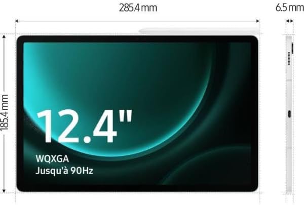 Samsung Galaxy Tab S9 FE Wi-Fi Silver 12,4" WQXGA Display/Octa-Cora / 6GB RAM / 128GB Speicher/Android 13.0