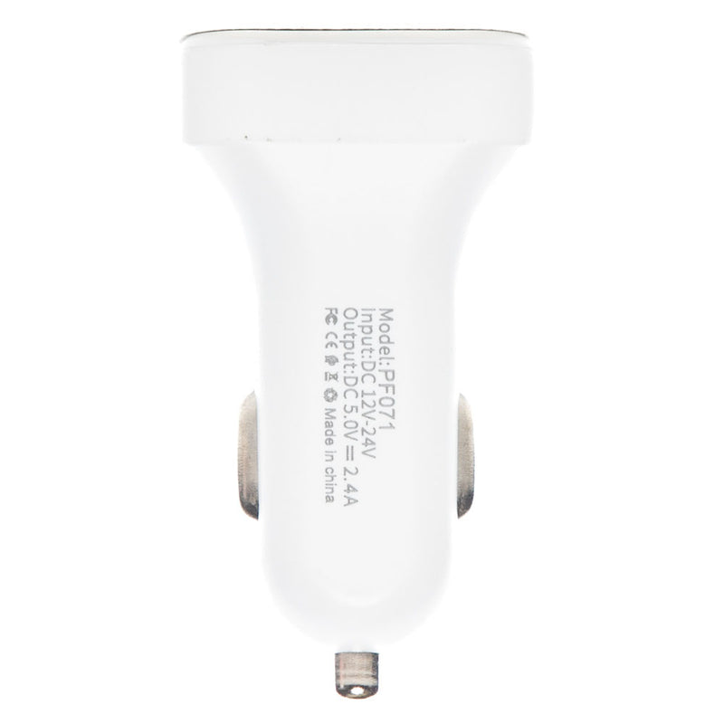 Panther Force 2.4A White Dual USB Car Charger